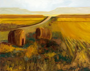 Bales by the Rainy Buttes