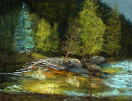 Water Reflections, Poudre at Pingree