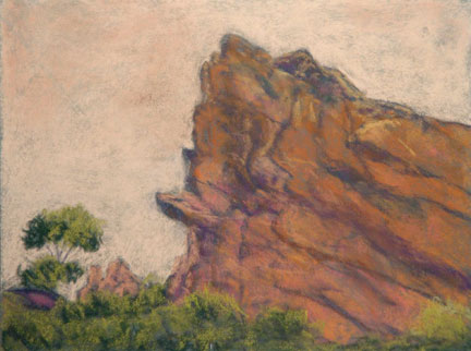 Red Rocks From Below