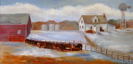 Feeding the Herefords